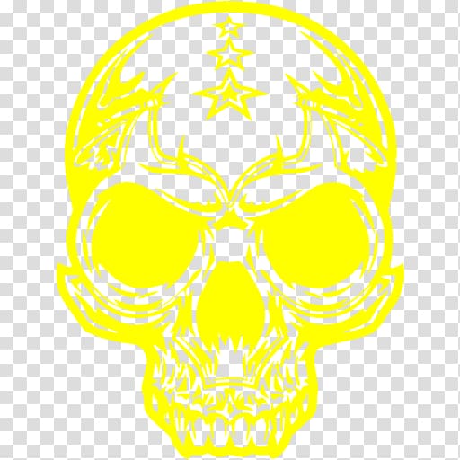 Skull Yellow Computer Icons Jaw , skull transparent background PNG clipart