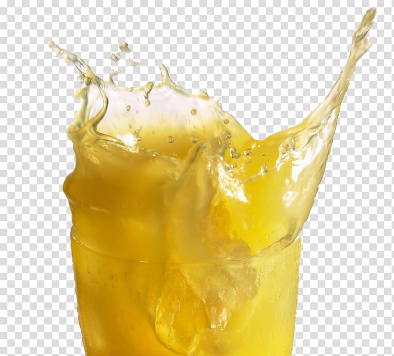 Orange juice Fuzzy navel Harvey Wallbanger Orange drink, Spilled fruit juice transparent background PNG clipart