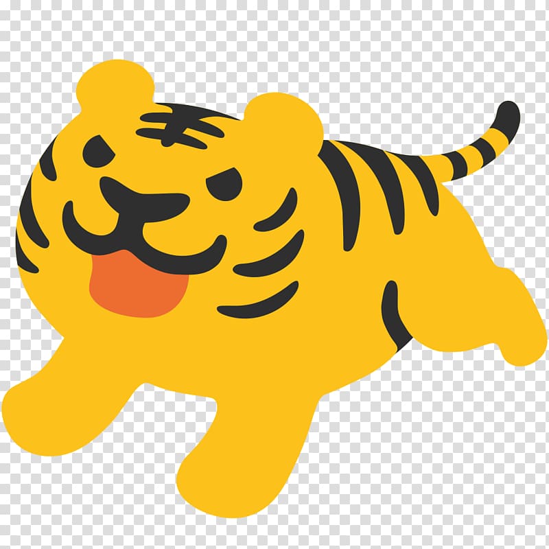 Emojipedia Tiger Noto fonts Text messaging, tiger transparent background PNG clipart