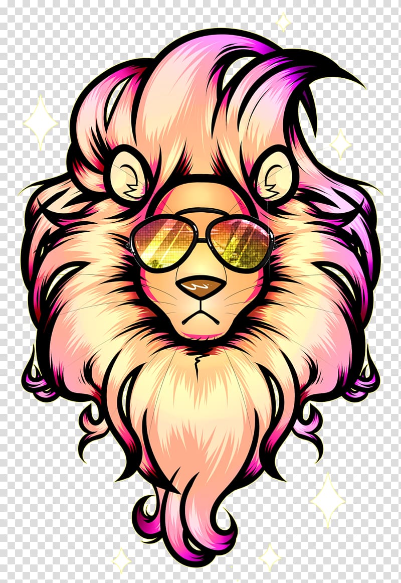 Lion T-shirt Tiger Carnivora Mammal, unicorn transparent background PNG clipart