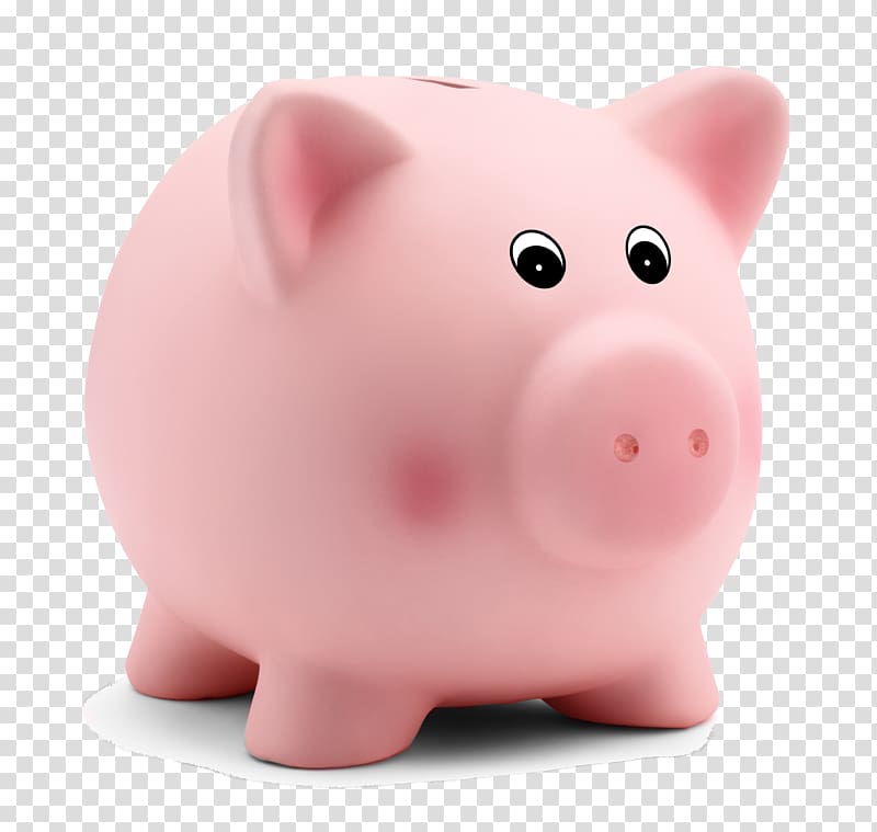 Piggy bank transparent background PNG clipart