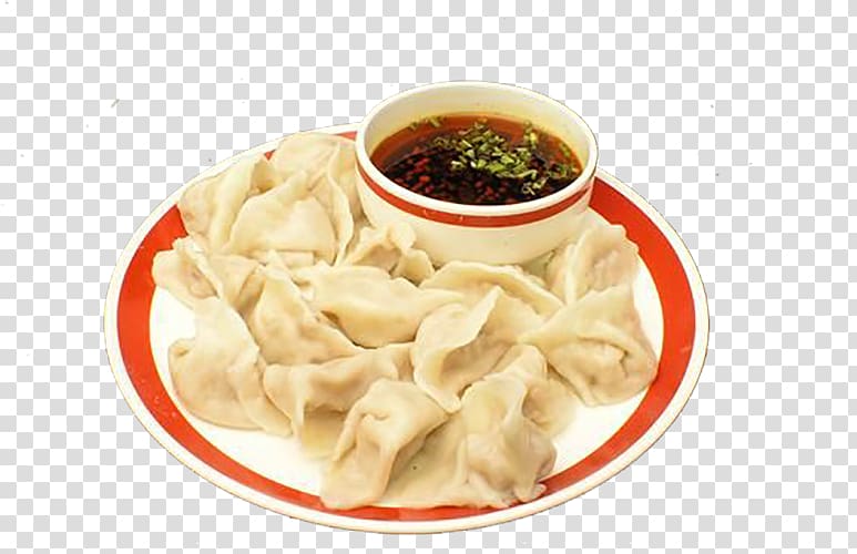 Mandu Wonton Momo Kreplach Dumpling, Red oil dumplings transparent background PNG clipart