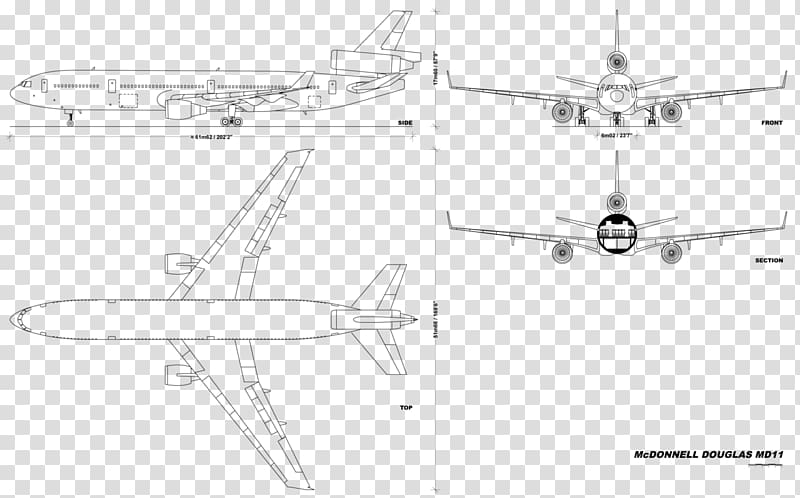 McDonnell Douglas DC-10 McDonnell Douglas MD-11 Douglas DC-8 Airplane Lockheed L-1011 TriStar, Md transparent background PNG clipart