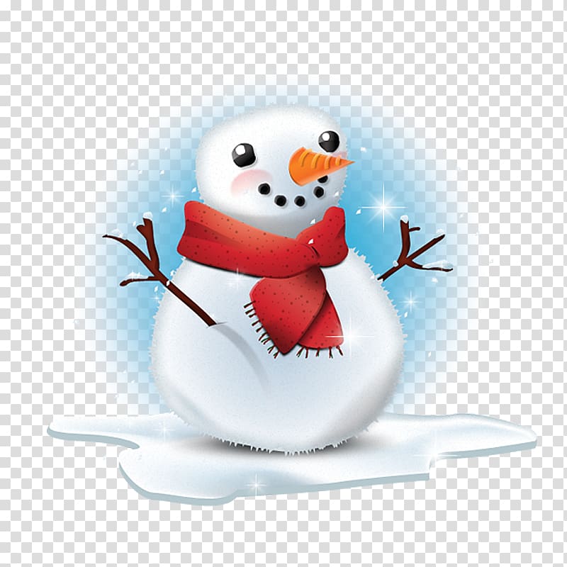 Christmas and holiday season Greeting card Wish Happiness, Cartoon snowman transparent background PNG clipart