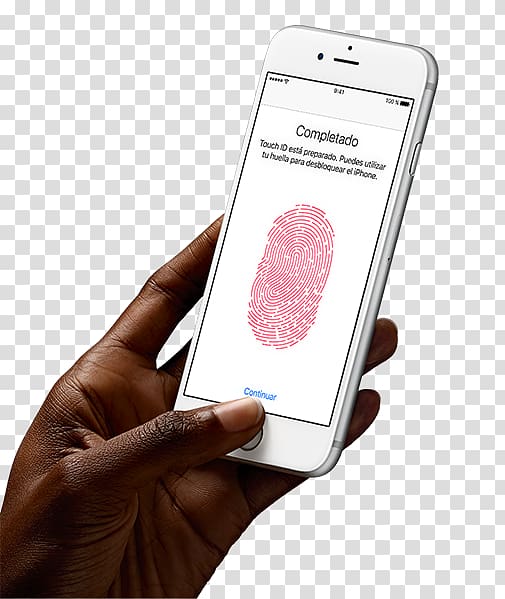 iPhone 6s Plus Touch ID Telephone FaceTime Apple, Blackhand transparent background PNG clipart