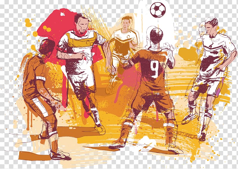 group of men playing soccer graphic, Football player Sport Athlete, football transparent background PNG clipart