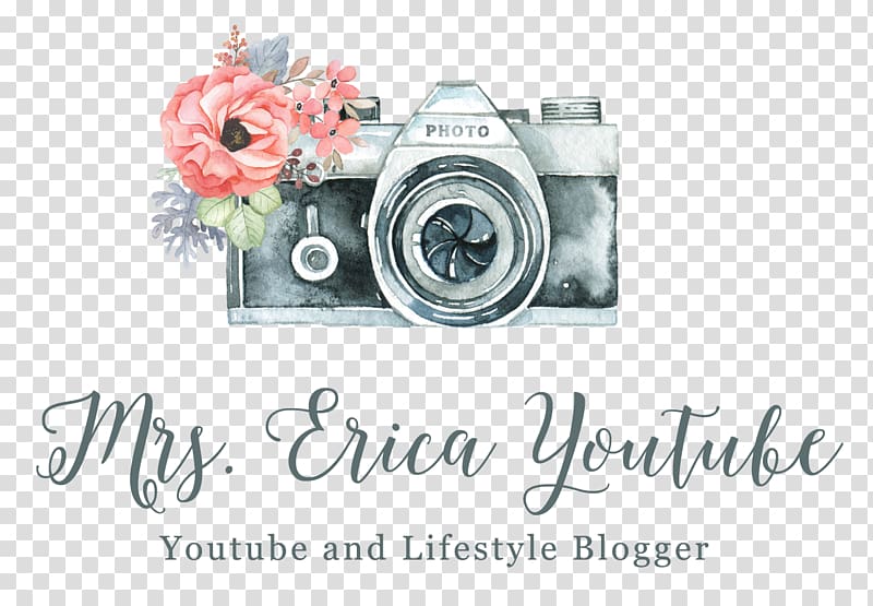 Mrs. Erica Youtube , Camera Watercolor painting Logo, Camera transparent background PNG clipart