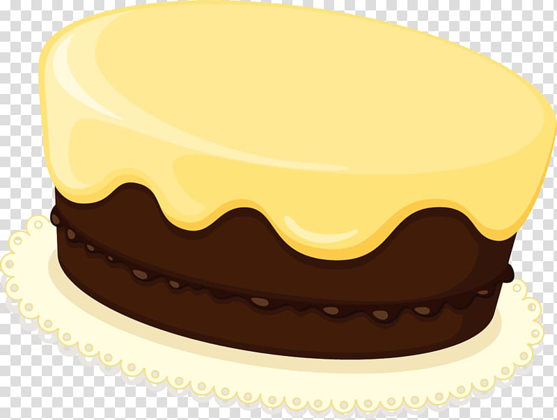 Buttercream Sachertorte Cupcake, cake transparent background PNG clipart