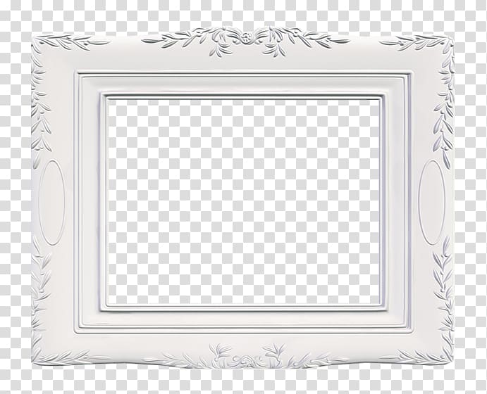 White , Elegant white frame transparent background PNG clipart