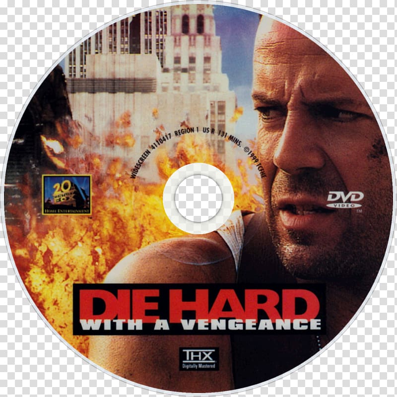 Die Hard with a Vengeance DVD Die Hard Trilogy Die Hard film series, dvd cover transparent background PNG clipart