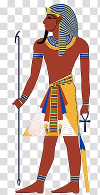 male Egyptian Hieroglyph, Pharaoh transparent background PNG clipart