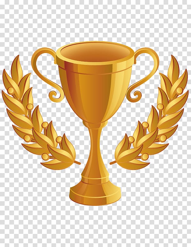 Trophy Euclidean , Golden Cartoon Wheat Trophy transparent background PNG clipart