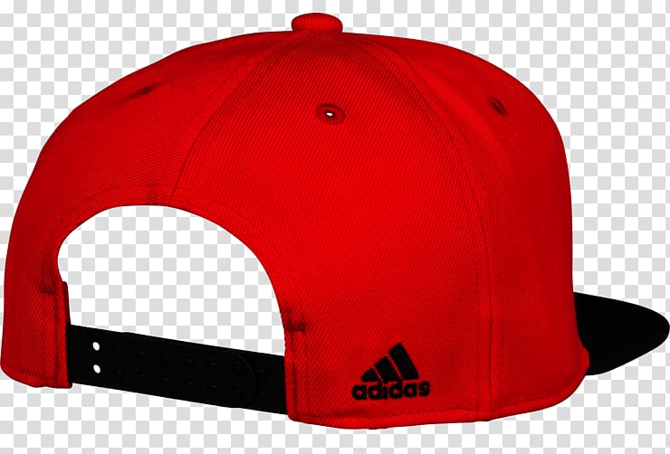 red and black adidas fitted cap illustration, Baseball cap Hat , Snapback transparent background PNG clipart