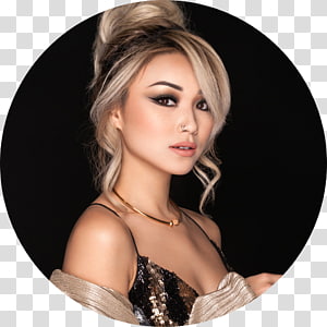 Blond Hair coloring Black hair, circle tag transparent background PNG clipart thumbnail