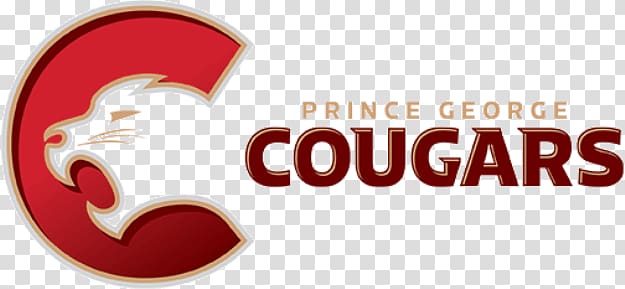 Prince George Cougars logo, Prince George Cougars Horizontal Logo transparent background PNG clipart