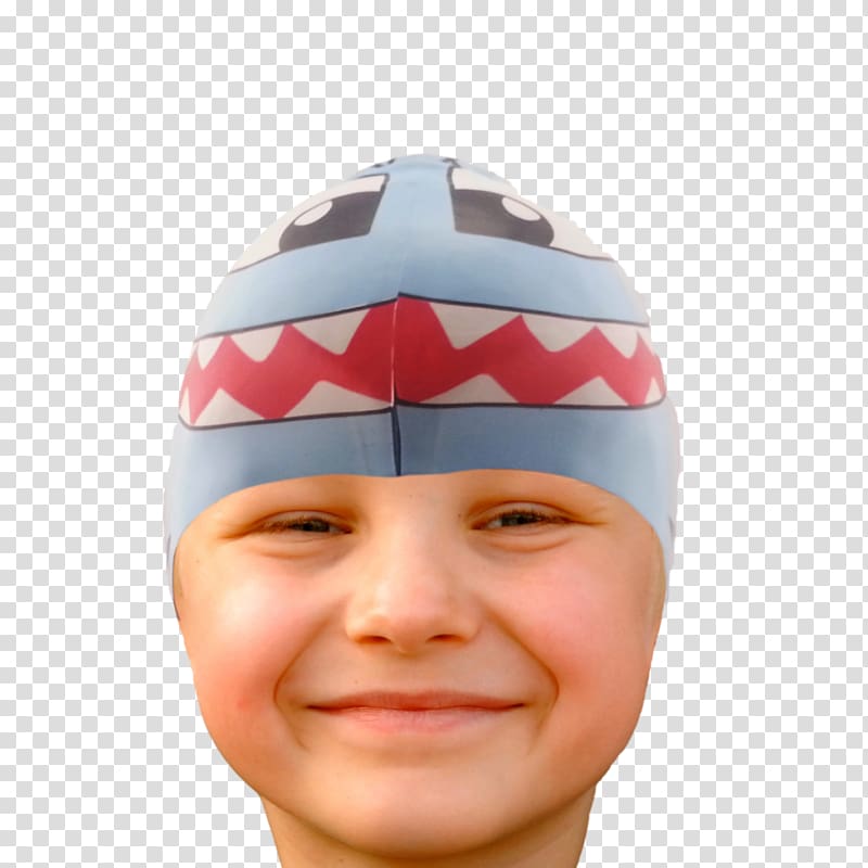 Knit cap Shark Swim Caps Swimming Bonnet, shark transparent background PNG clipart