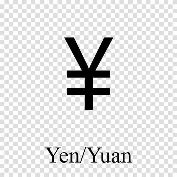 Currency symbol Renminbi Japanese yen Character, symbol transparent background PNG clipart
