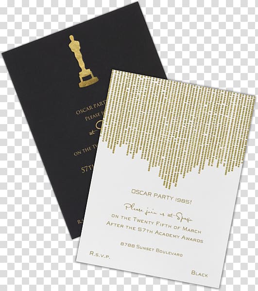 Wedding invitation 89th Academy Awards Oscar party, oscar transparent background PNG clipart