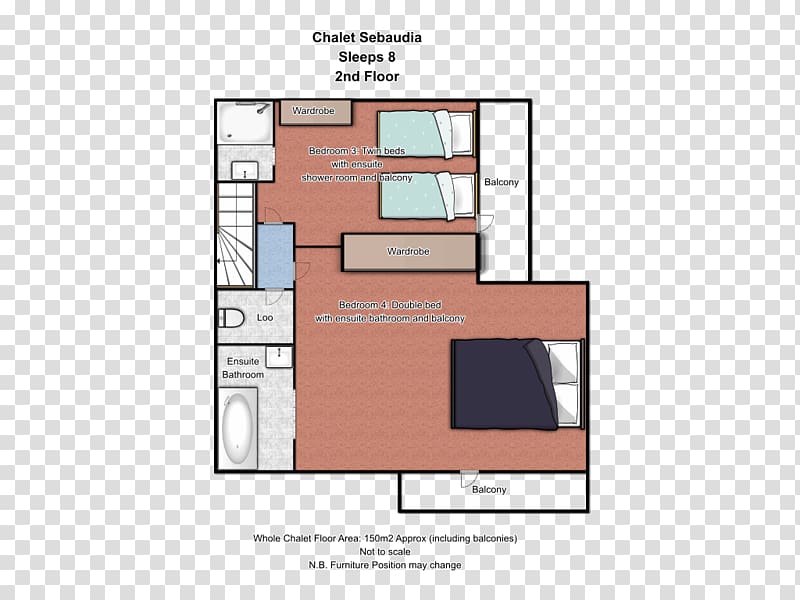 Floor plan Sabaudia Méribel Chalet Location, white floor transparent background PNG clipart