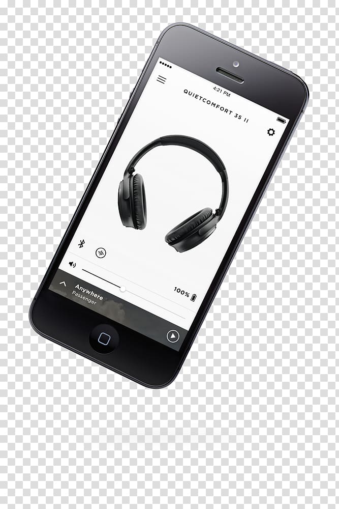 Bose QuietComfort 35 II Active noise control Noise-cancelling headphones Bose Corporation, headphones transparent background PNG clipart
