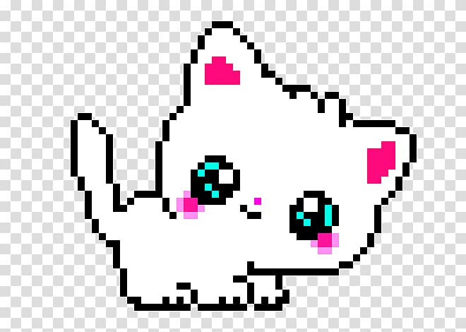 Cat Pixel art Bead, Cat transparent background PNG clipart