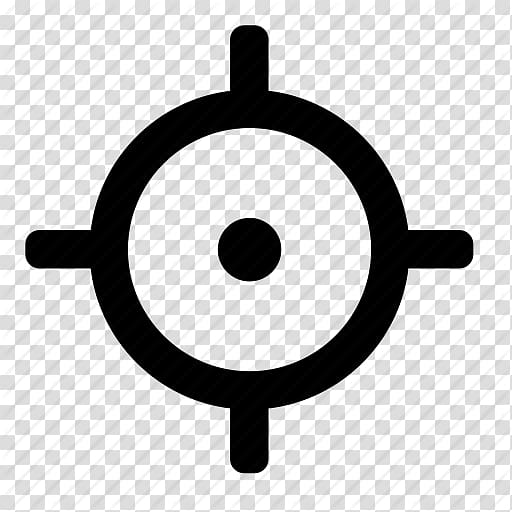 Red target icon, Reticle Icon, Target transparent background PNG clipart