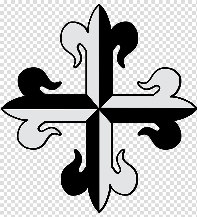 Crosses in heraldry Croce domenicana, decorative summary transparent background PNG clipart