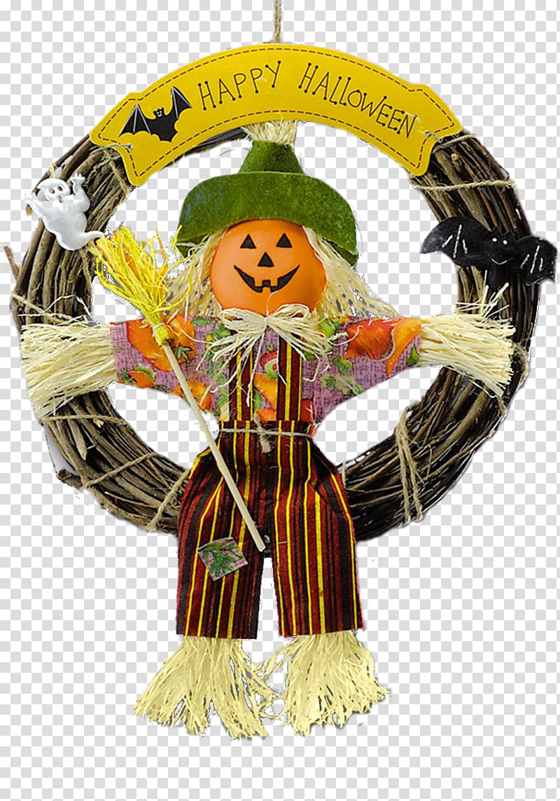 Christmas ornament Scarecrow , Scarecrow transparent background PNG clipart