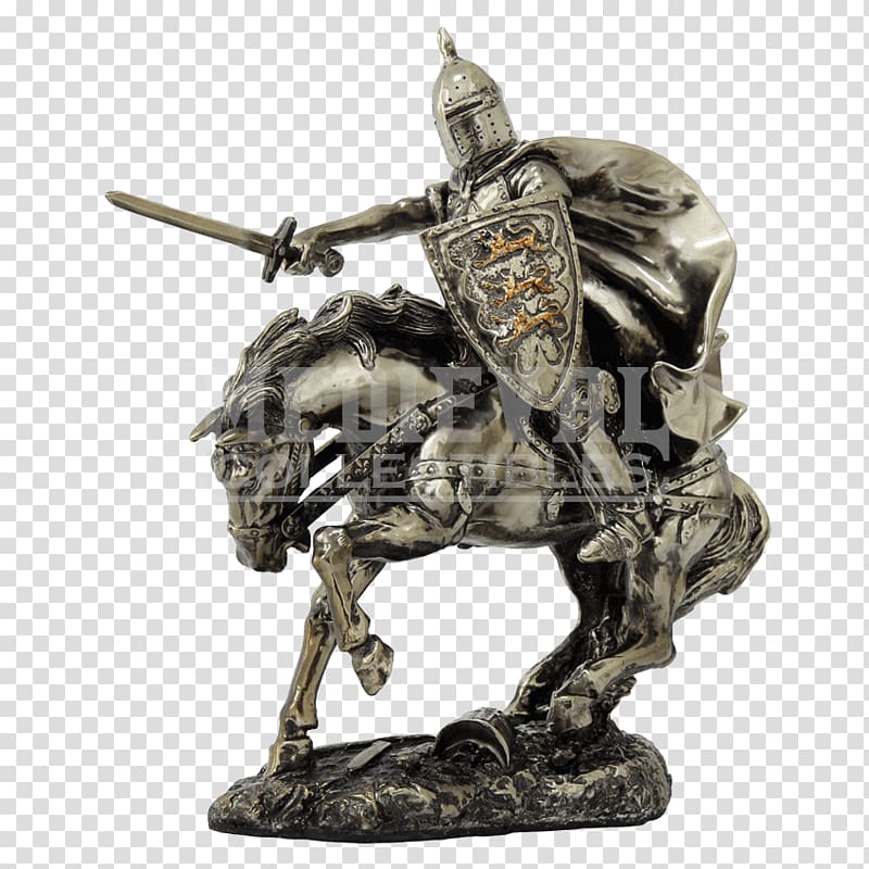 High Middle Ages Knight Cavalry Equestrian statue, medieval transparent background PNG clipart