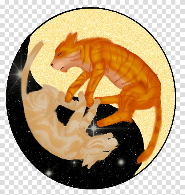 Firestar Warriors Carnivores .de, Yin Yang cat transparent background PNG clipart