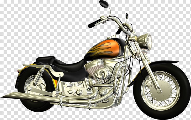 Motorcycle Car Cruiser, Retro Cool Motorcycle transparent background PNG clipart