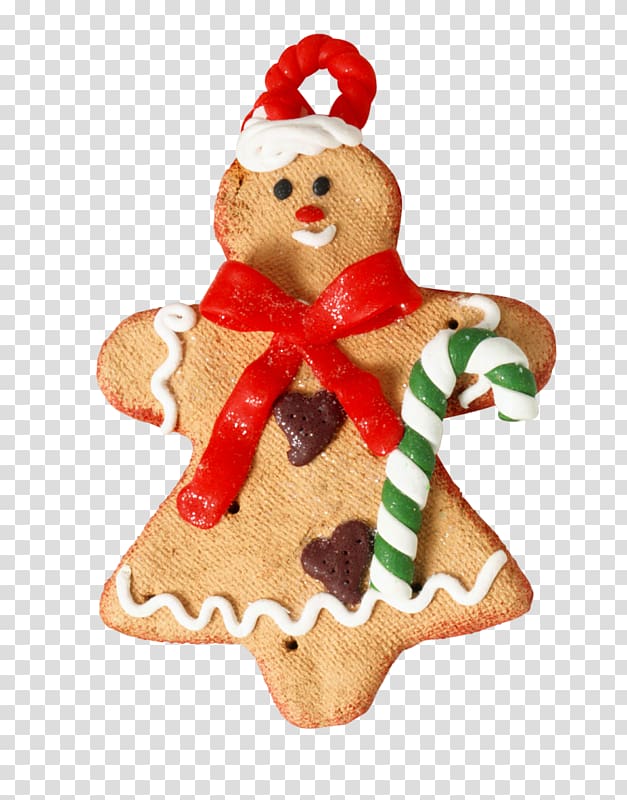 Lebkuchen Lollipop Candy cane Christmas decoration, Cute Santa Claus Cookies transparent background PNG clipart