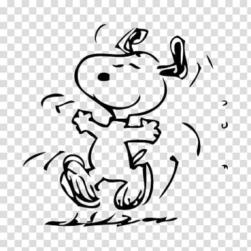 Snoopy Charlie Brown Logo Dance, Snoopy Free transparent background PNG clipart