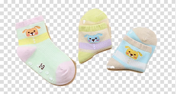 Shoe Sock, Light-colored cartoon pattern socks transparent background PNG clipart