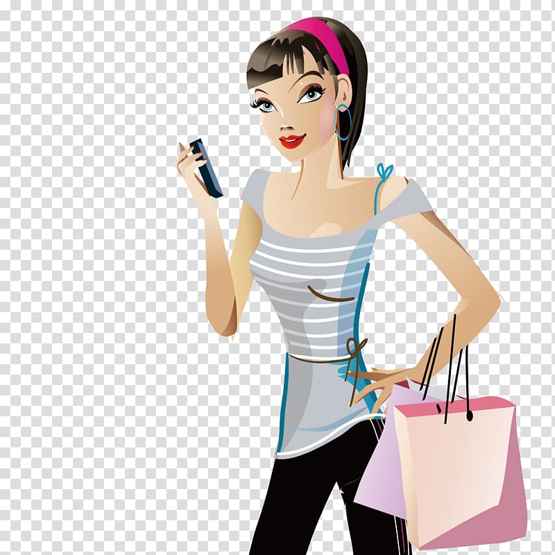 Shopping bag Shopping bag, The beauty of the shopping bag transparent background PNG clipart