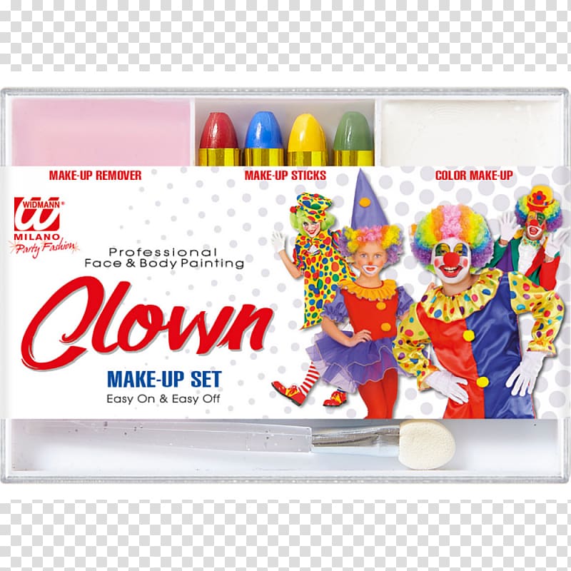 Evil clown Make-up Schmink Costume, clown transparent background PNG clipart