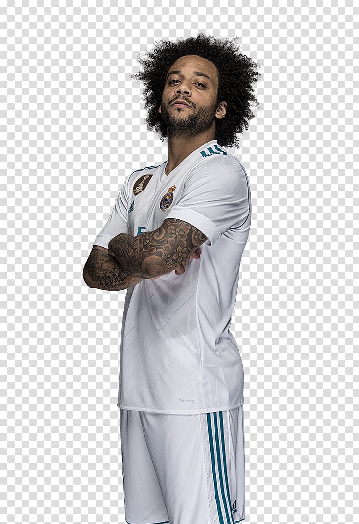 Marcelo Vieira Real Madrid C.F. UEFA Champions League Jersey Hala Madrid, Marcelo Vieira transparent background PNG clipart