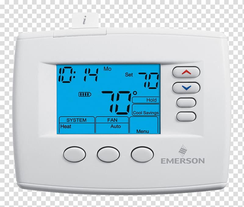 White-Rodgers 1F85-0477 Programmable thermostat White-Rodgers 1F85-277 Heat pump, multi-room transparent background PNG clipart
