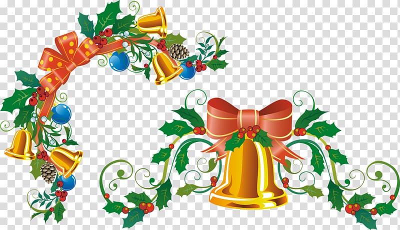 Ded Moroz Christmas Las Posadas New Year, Christmas bells transparent background PNG clipart