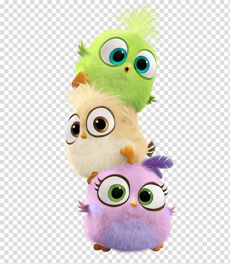 three assorted-color Angry Birds characters, Angry Birds Movie transparent background PNG clipart