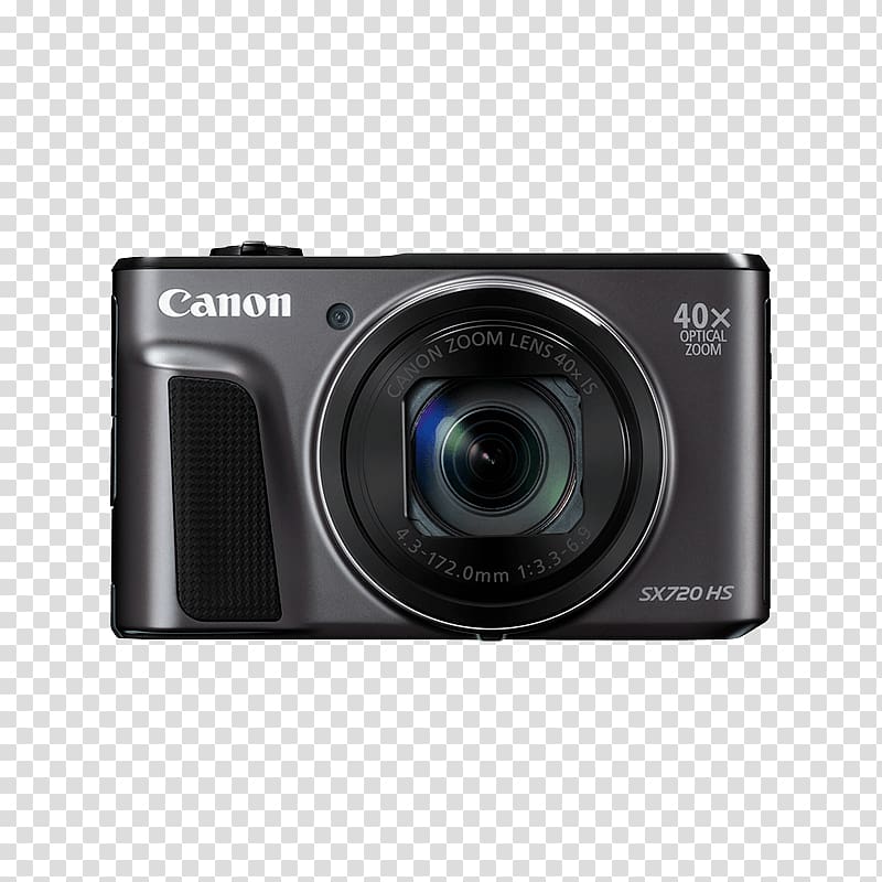 Canon PowerShot SX720 HS Canon PowerShot SX730 HS Canon Digital IXUS Point-and-shoot camera Zoom lens, Camera transparent background PNG clipart