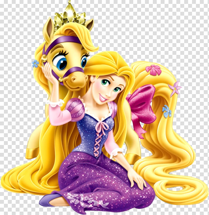 Rapunzel illustration, Rapunzel Pony Disney Princess Palace Pets Tangled, princess transparent background PNG clipart