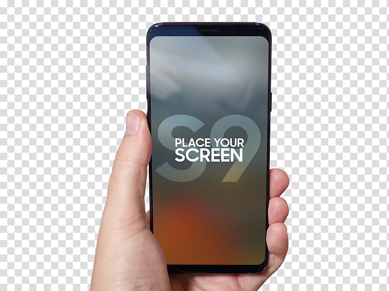 Smartphone Samsung Galaxy S9 Samsung Galaxy S8 Mockup, smartphone transparent background PNG clipart