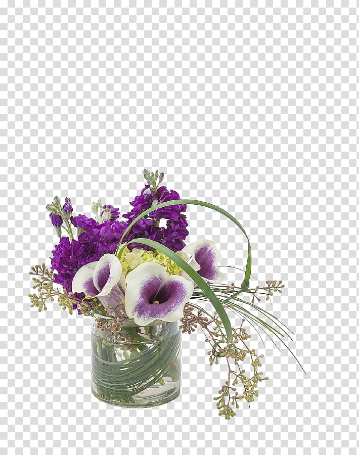 purple flowers, The Flower Bucket Floristry Flower delivery Floral design, Purple flower vase floral ornaments transparent background PNG clipart
