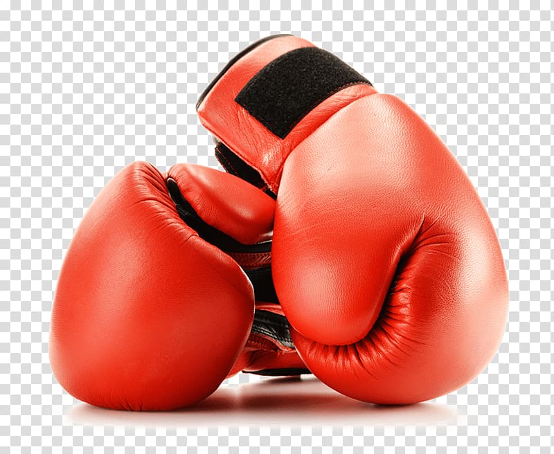 pair of black-and-red leather boxing gloves, Boxing glove Leather Knockout, boxing gloves transparent background PNG clipart