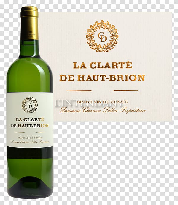 White wine Dessert wine Château Haut-Brion Glass bottle, wine transparent background PNG clipart