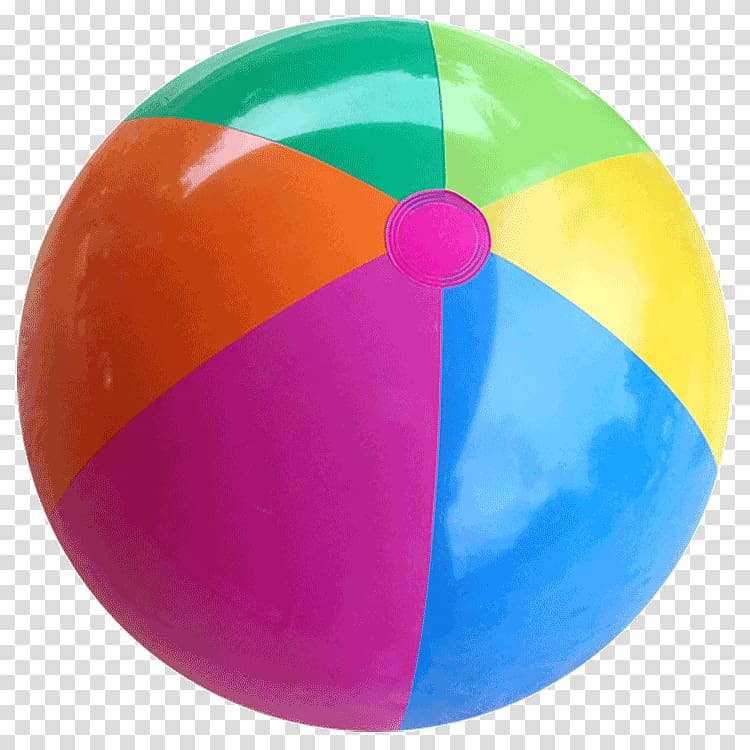 Beach ball Balloon, ball transparent background PNG clipart