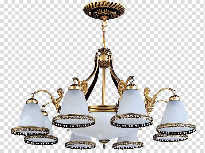 Chandelier Light fixture Lamp, European ceiling lamp transparent background PNG clipart