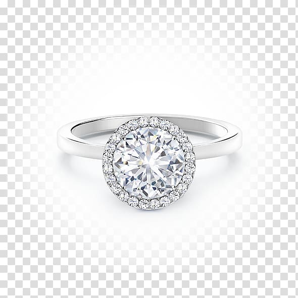 Engagement ring Diamond De Beers Wedding ring, ring halo transparent background PNG clipart