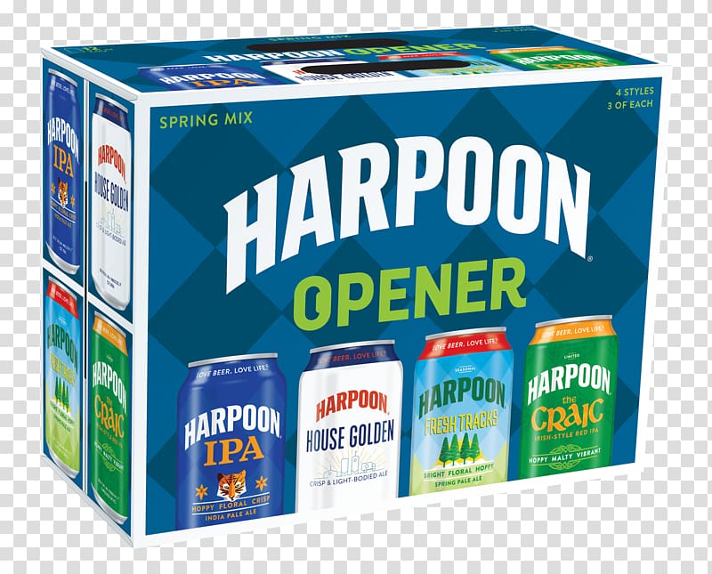 India pale ale Harpoon Brewery Packaging and labeling Fluid ounce Water, water transparent background PNG clipart